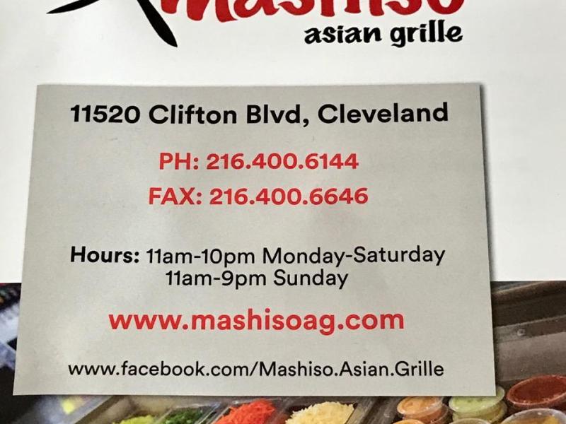 Mashiso Asian Grille