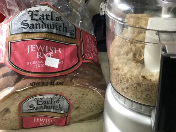Fresh Jewish Rye Bread Crumbs