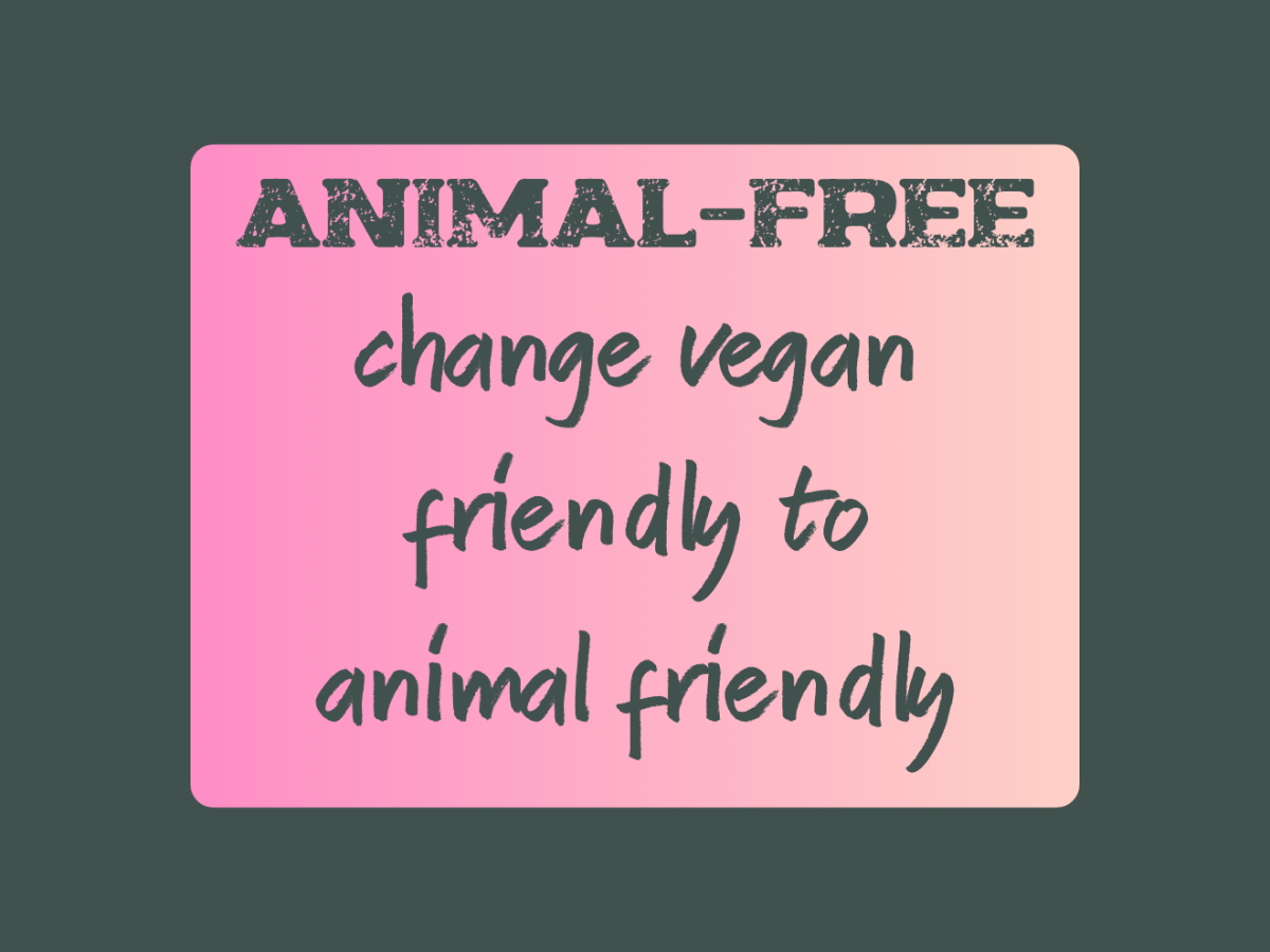 Change Vegan Friendly To Animal Friendly