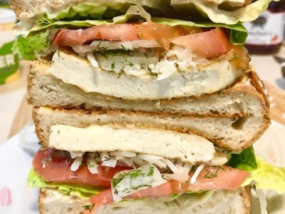 High Protein Tofu Sandwich – summer is in the house!
